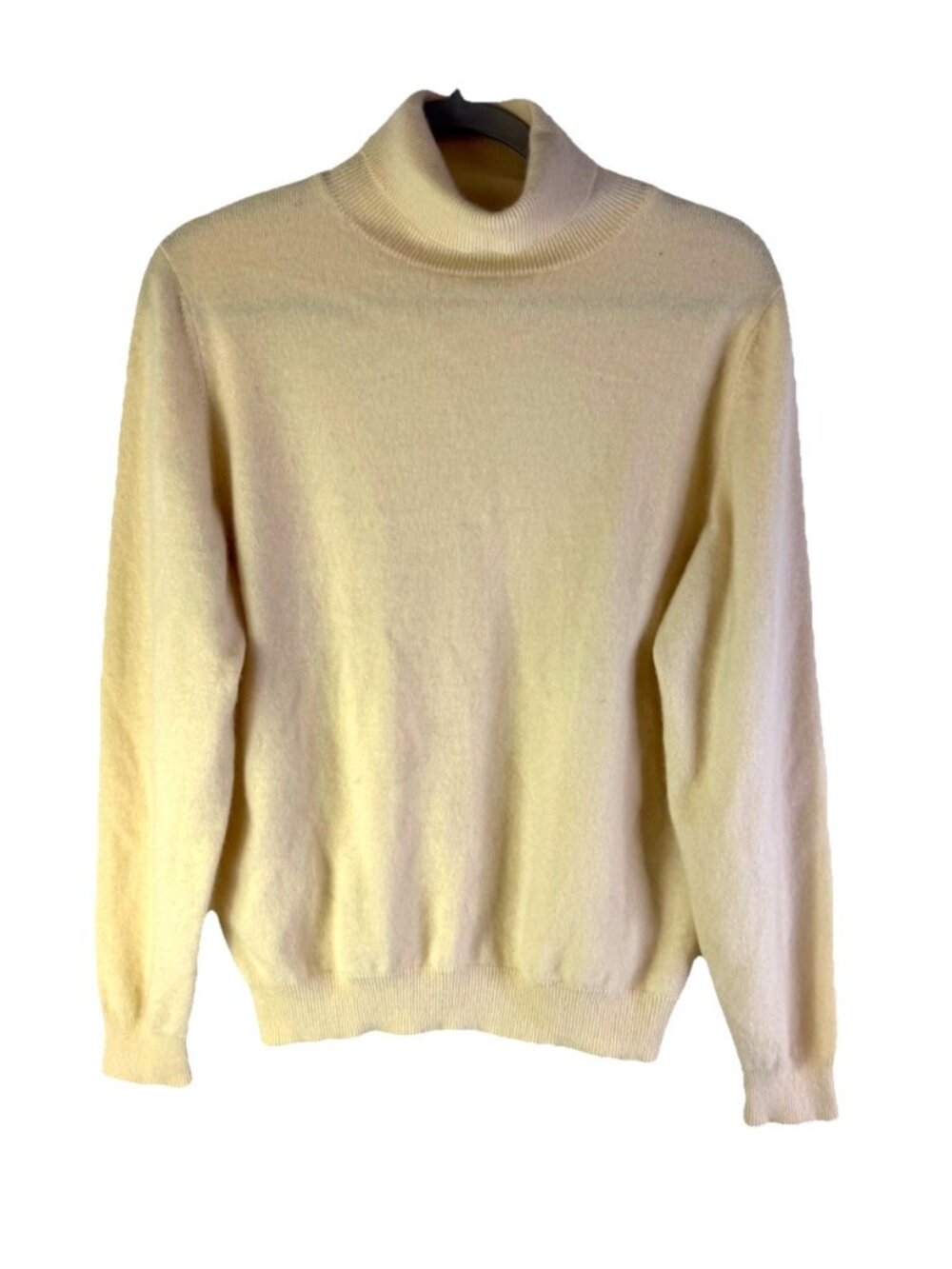 Vintage 90s Lands End 2 Ply Cashmere Turtleneck Sweater Clean Girl